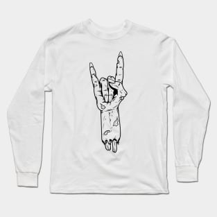 Zombie rock on Long Sleeve T-Shirt